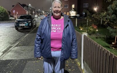 Manager, Bev walks 100 miles in October for Breast Cancer Now!